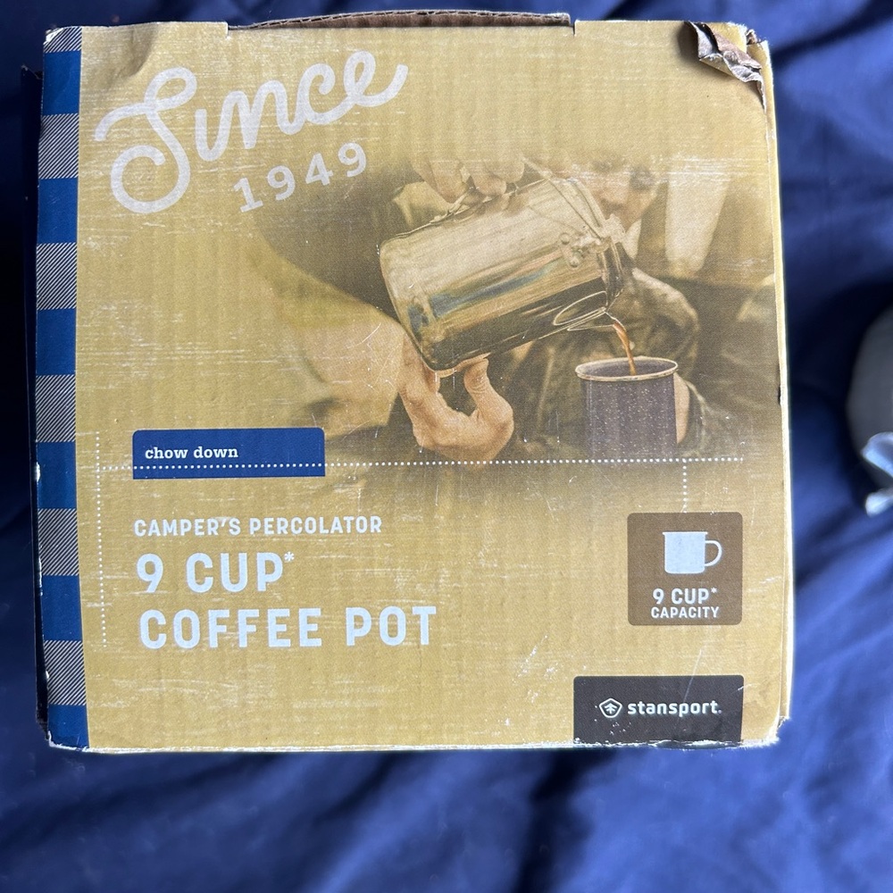 Camper's Percolator Coffee Pot - Silver
